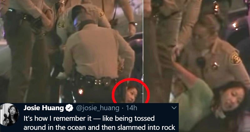 Reporter Josie Huang Tackled, Arrested by LA Police For Documenting Arrest of Protester