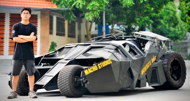 Vietnamese Architecture Student Builds the Batmobile From ‘The Dark Knight’