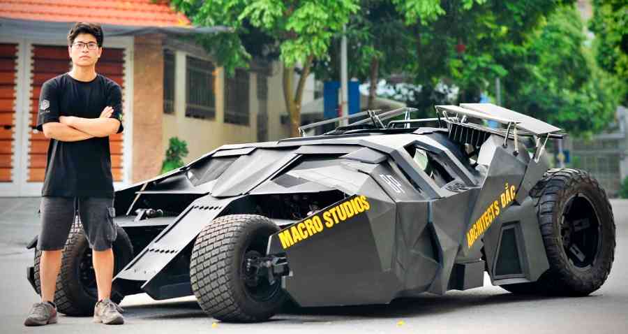 Vietnamese Architecture Student Builds the Batmobile From ‘The Dark Knight’
