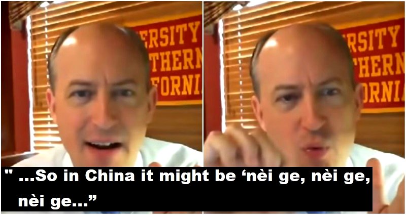 USC Professor Can’t Teach After Using a Chinese Filler That Sounds Like the N-Word