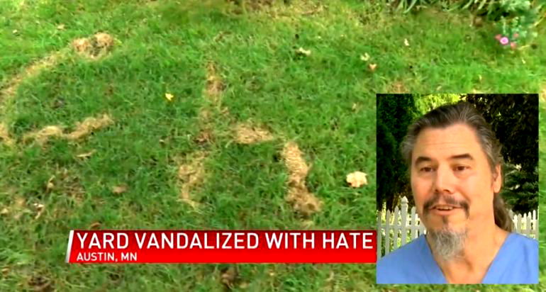 Asian American Man Has ‘China Virus’ Burned Into His Front Lawn in Minnesota