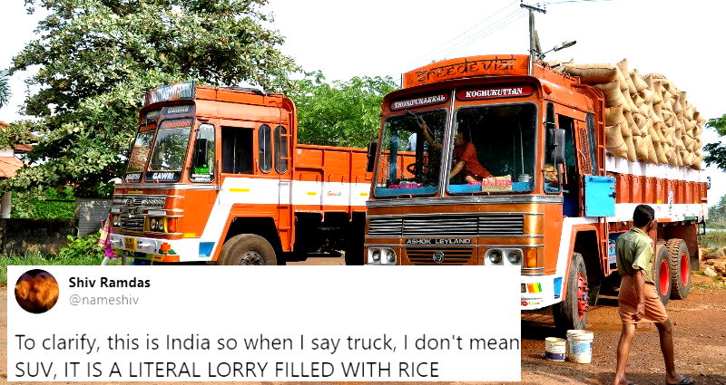 Indian Man Accidentally Orders Truckload of Rice, Wife Destroys Him Shortly After