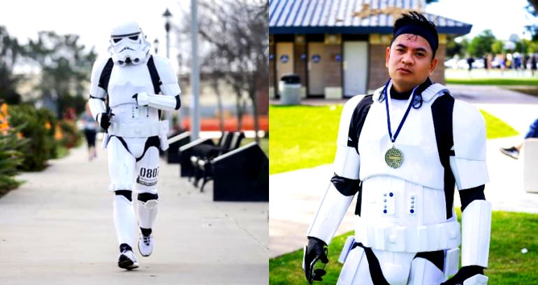 Navy Corpsman Runs as a Stormtrooper to Fundraise for The Wounded Warrior Project