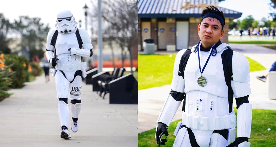 Navy Corpsman Runs as a Stormtrooper to Fundraise for The Wounded Warrior Project