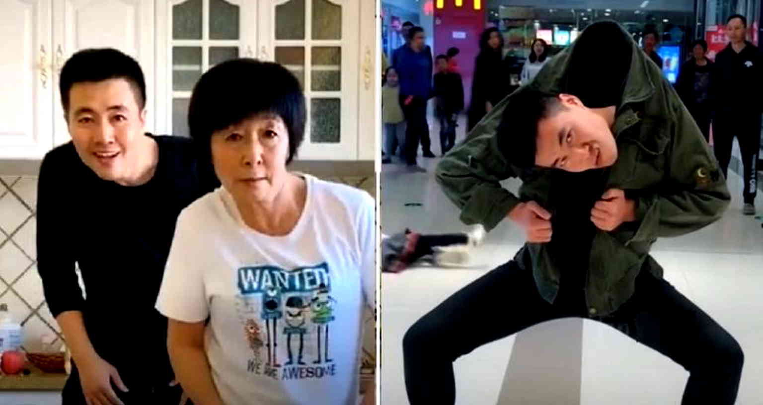 Chinese Son Teaches Mom to Dance, Now They Are Going Viral