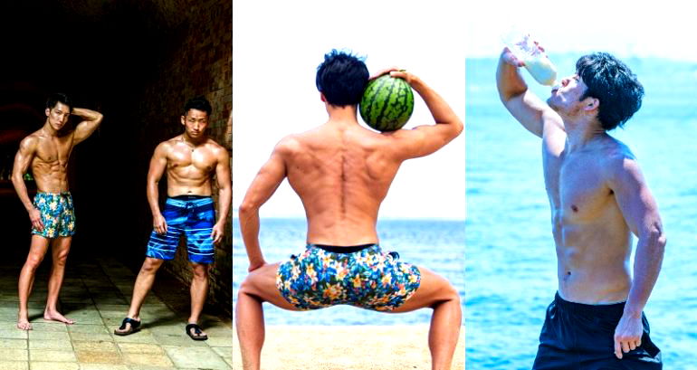 Free Stock Photo Site is Full of Ripped Asian Guys Doing Random Things