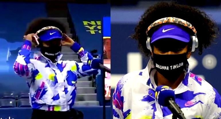 Naomi Osaka Wears Breonna Taylor Mask Before Her US Open Match