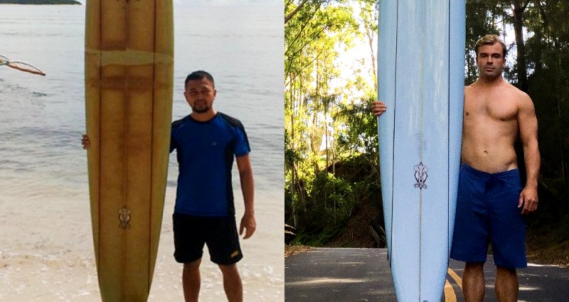 Filipino Man Finds American’s Surfboard Lost 2 Years Ago 5,000 Miles Away