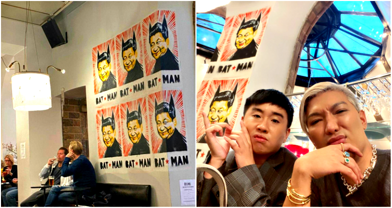 Swedish Restaurant Exposed For Having Xi Jinping ‘Bat Man’ Posters