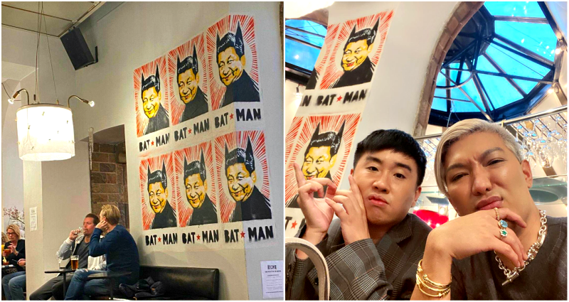 Swedish Restaurant Exposed For Having Xi Jinping ‘Bat Man’ Posters
