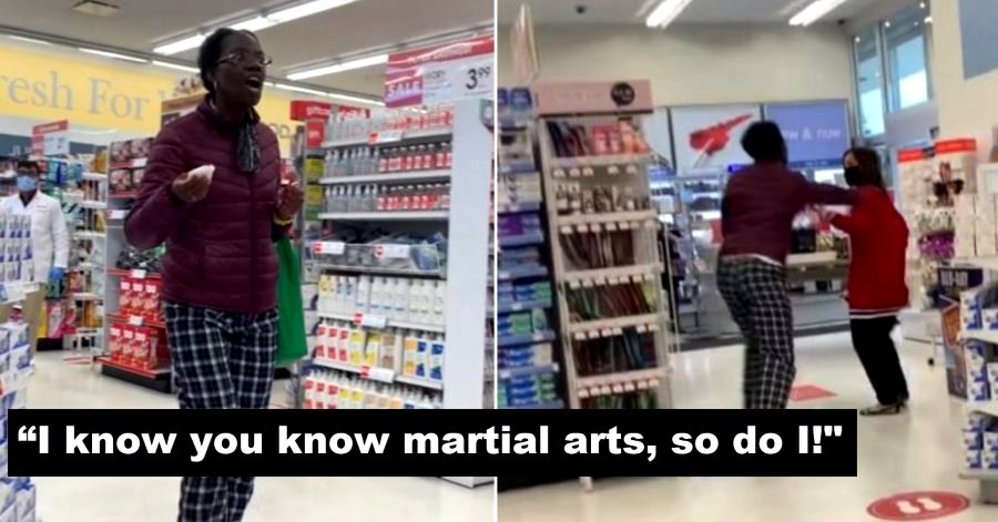 Maskless Woman Goes on Racist ‘Kung Fu’ Attack on Drug Store Manager in Toronto