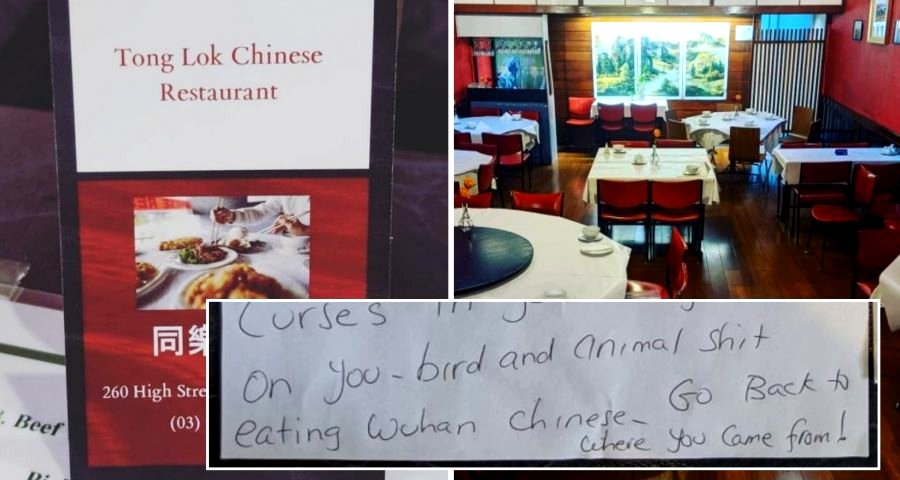 Chinese Restaurant in Australia Gets Racist, Hate-Filled Letter in Mail