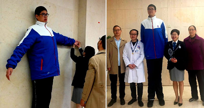 Chinese Teen Over 7 Feet Tall to Set Guinness World Record for Tallest Young Male
