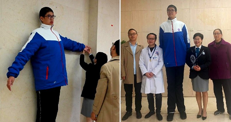 Chinese Teen Over 7 Feet Tall to Set Guinness World Record for Tallest Young Male
