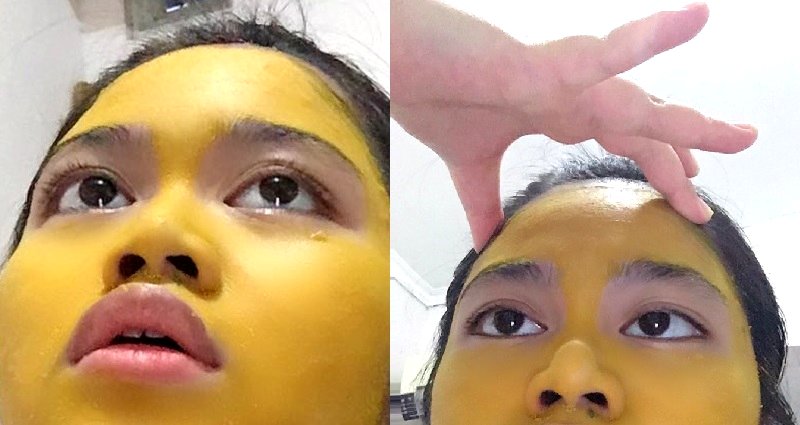 Woman’s Face Becomes an ‘Emoji’ After Doing a Turmeric Face Mask