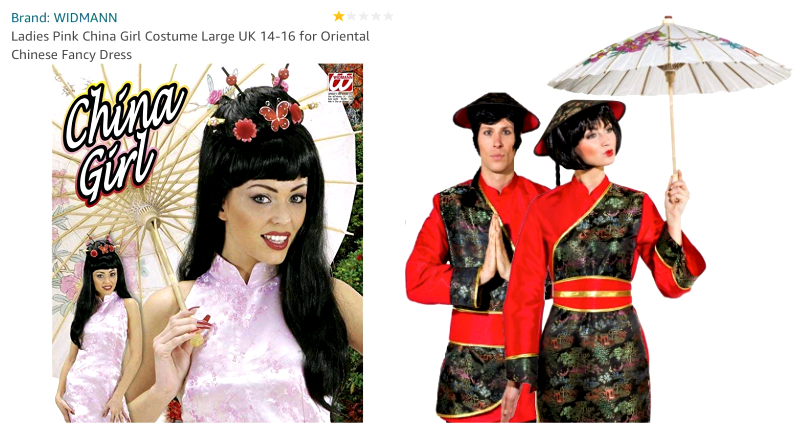 Amazon Sparks Outrage Over ‘Yellowface’ Chinese Costumes