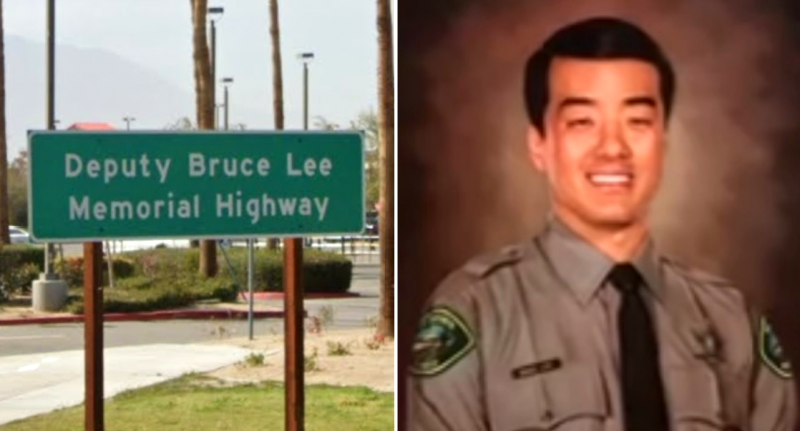 Memorial Sign for Deputy Bruce Lee is Vandalized in California