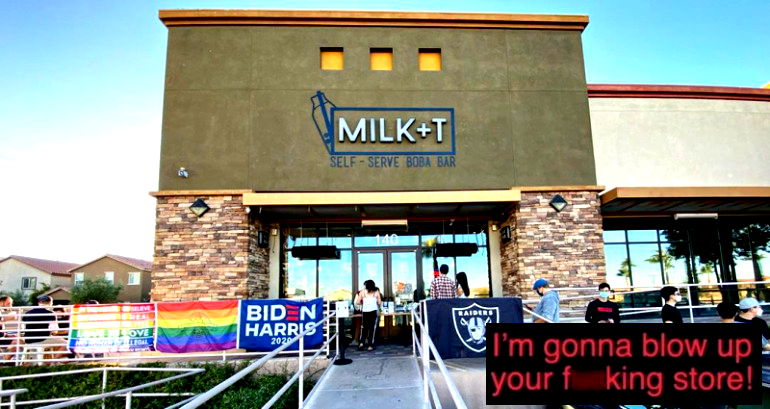 Las Vegas Boba Shop Targeted With Threats Over LGBTQ and Biden-Harris Flags