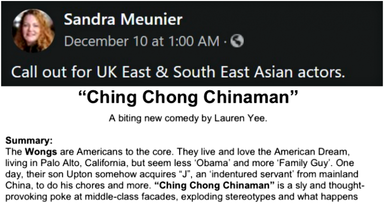 Asian American Satirical Play ‘Ching Chong Chinaman’ Draws Backlash for Being ‘Racist’