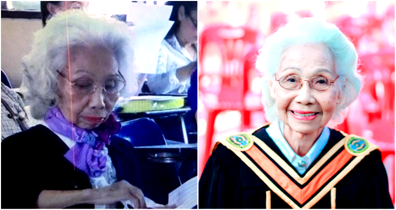 Thai Woman Graduates University at 88