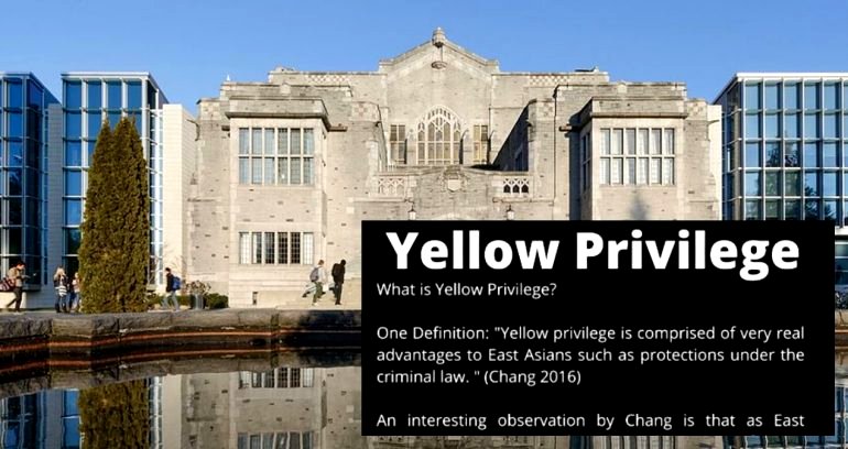UBC Sent Students ‘Approved’ Document To Educate Them on ‘Yellow Privilege’