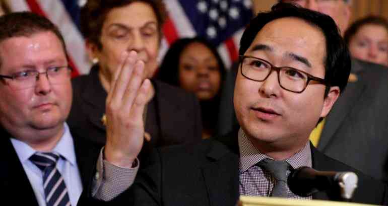 NJ Congressman Andy Kim Helps Clean Up Capitol Building Following Riot
