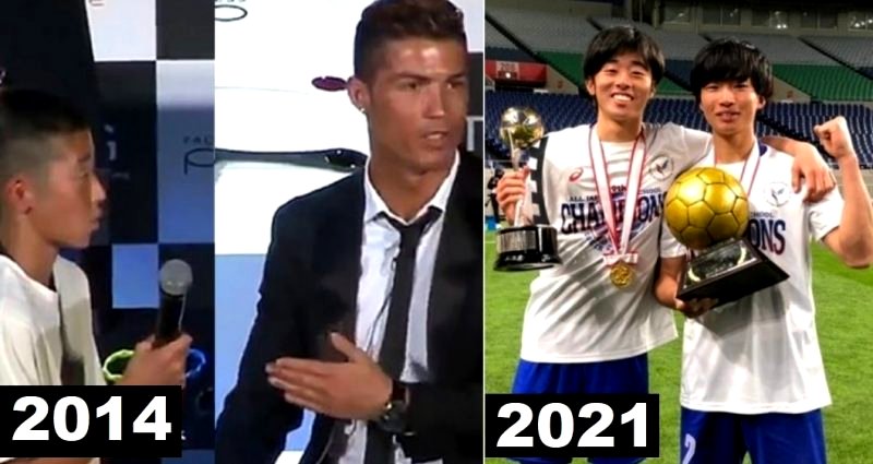 Japanese Boy Bullied for Speaking Portuguese to Cristiano Ronaldo Becomes National Soccer Champion