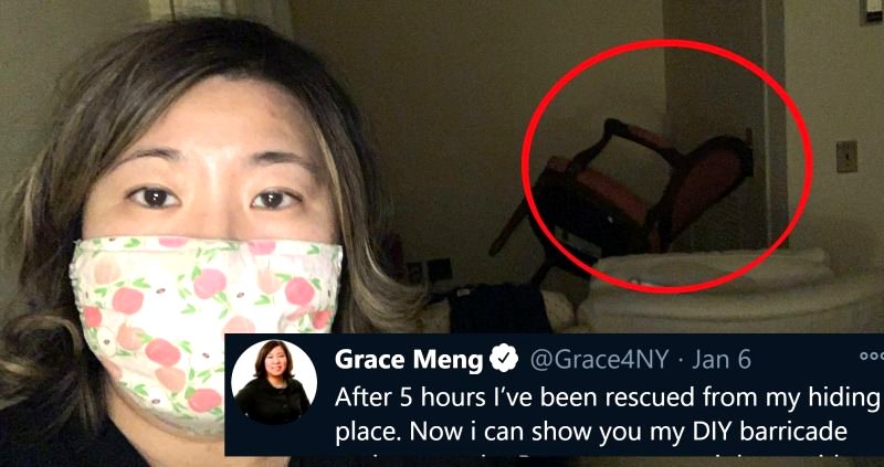 NY Congresswoman Grace Meng Tweets Photos of Office Barricade During Capitol Riots