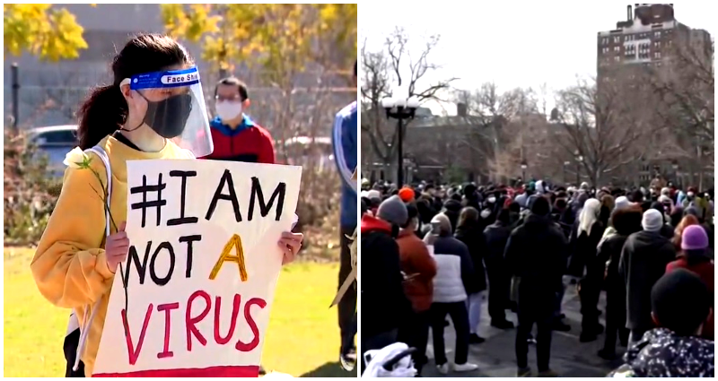 Hundreds Rally Against Anti-Asian Attacks in California, New York