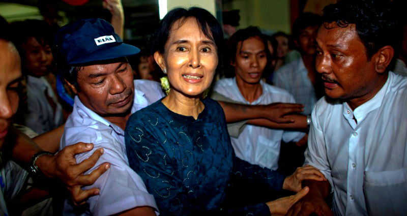 Aung San Suu Kyi Taken at Gunpoint in Early Morning in Military Coup in Myanmar
