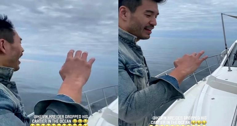 ‘Bling Empire’ Star Kevin Kreider Drops Cartier Ring in the Ocean Right After Getting It