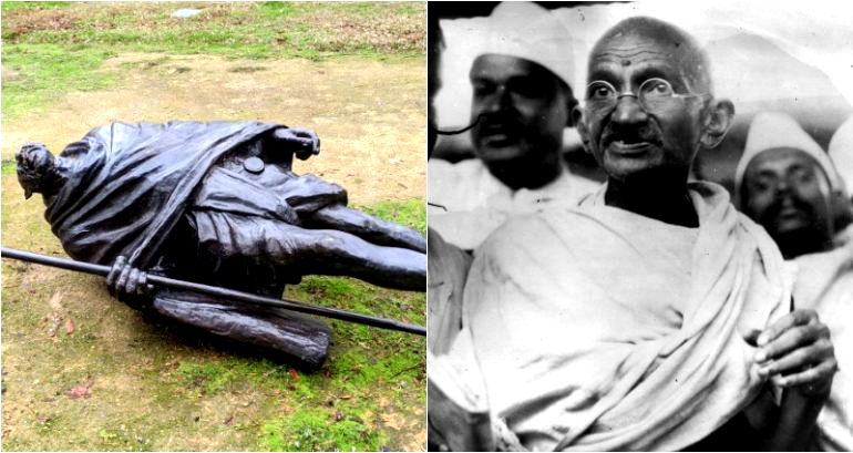 Justice Demanded After Bronze Gandhi Statue Vandalized in Davis, California