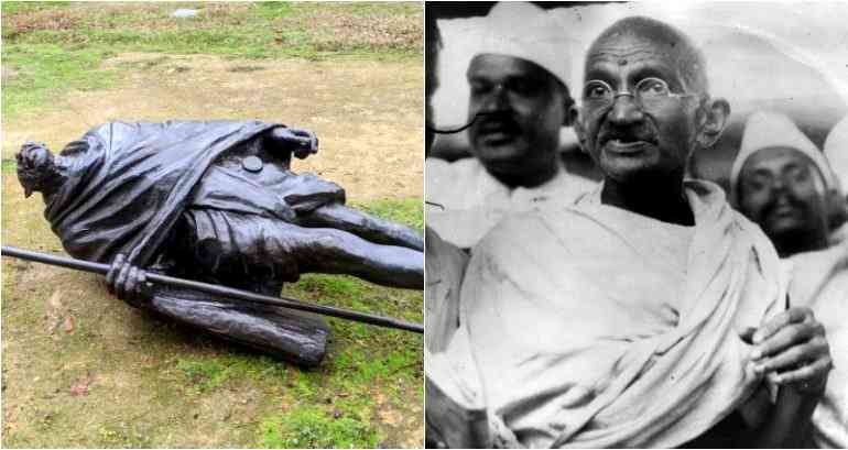 Justice Demanded After Bronze Gandhi Statue Vandalized in Davis, California