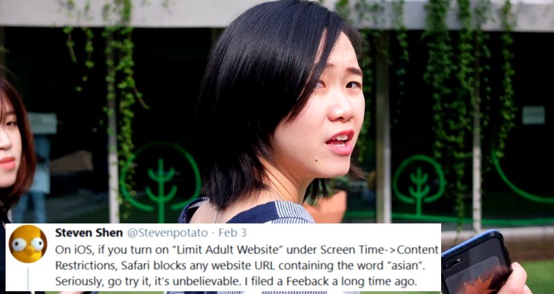 Apple’s Adult Filters Block the Word ‘Asian’ in Browser Search