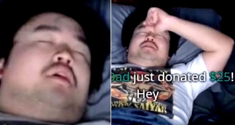 Influencer Earns $16K on Twitch by Streaming Himself Sleeping