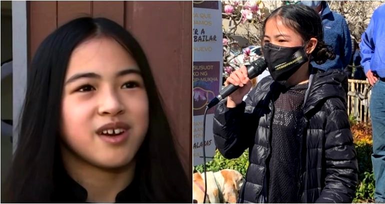 Girl, 13, Rallies Hundreds Against Anti-Asian Hate Crimes in the Bay Area