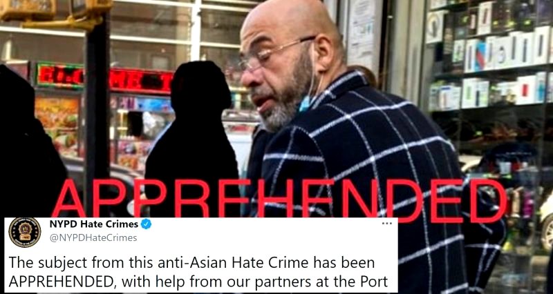 Man Arrested On Hate Crime Charges For Threatening Elderly Asian Woman in NYC