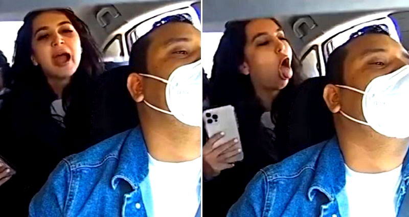Woman Filmed Coughing on Uber Driver Arrested, Facing Robbery and Battery Charges