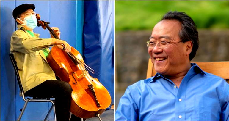 Yo-Yo Ma Gives Impromptu Concert After Getting Second Vaccine Dose in Massachusetts