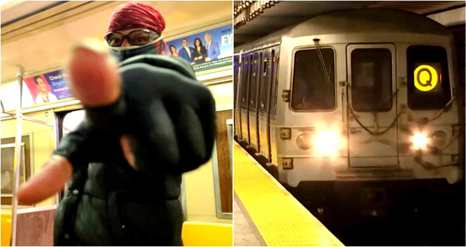 Homeless Man Chases Away Anti-Asian Harasser on NYC Train as Bystanders Watched