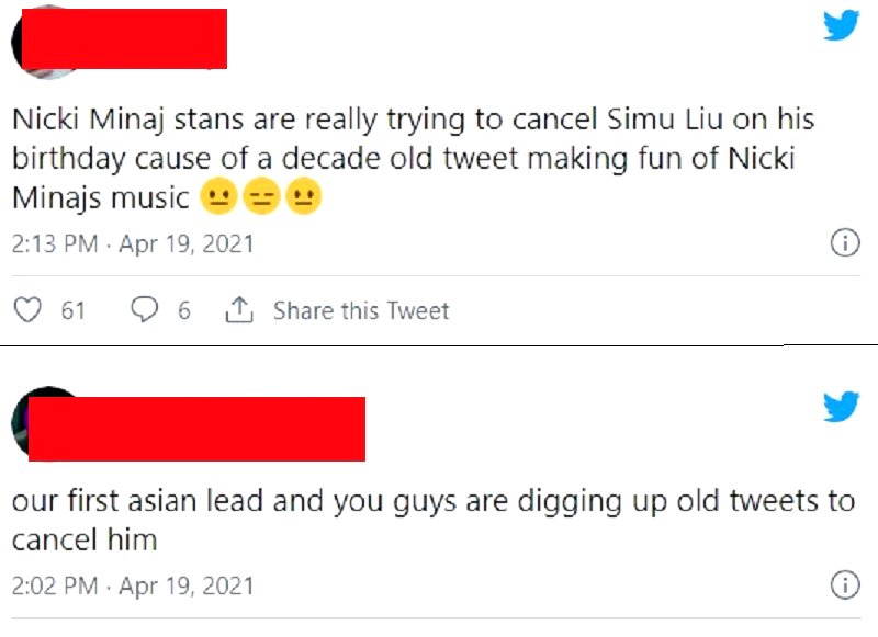 Marvel Star Simu Liu Breaks His Silence on Twitter Over Wild