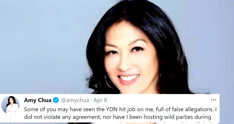 ‘Tiger Mom’ Amy Chua Slams Allegations of Hosting Drunken Dinner Parties During Pandemic