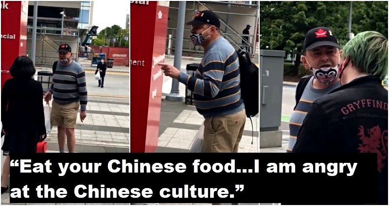 Man Hurls Racial Slurs at Stop Asian Hate Rally in Canada