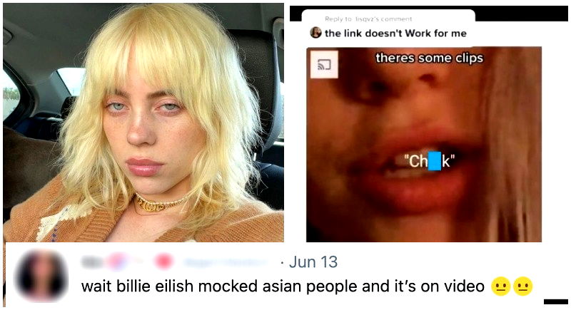 Billie Eilish Slammed for Allegedly Saying ‘Ch*nk,’ Mocking Black and Asian Accents