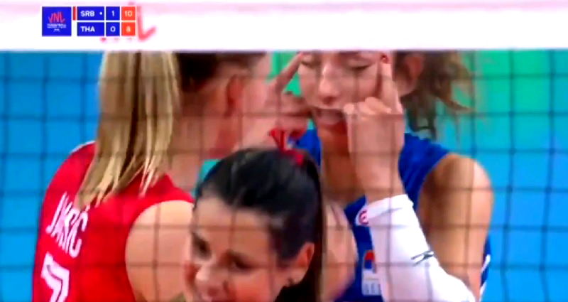 ‘Don’t Blow This Out of Proportion,’ Serbian Volleyball Team Says After Player Pulls Slant-Eye Gesture