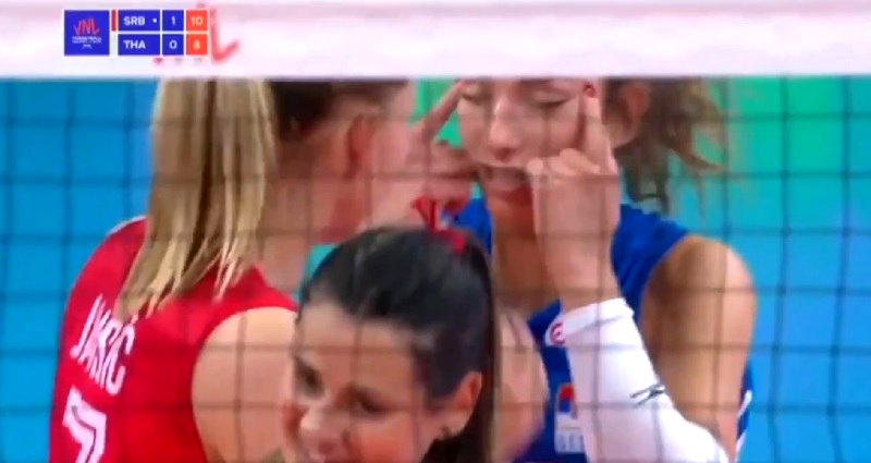 ‘Don’t Blow This Out of Proportion,’ Serbian Volleyball Team Says After Player Pulls Slant-Eye Gesture