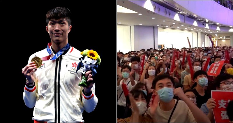 Hong Kong erupts in joy as ‘god of sword’ Edgar Cheung Ka-long wins city’s first gold medal in 25 years