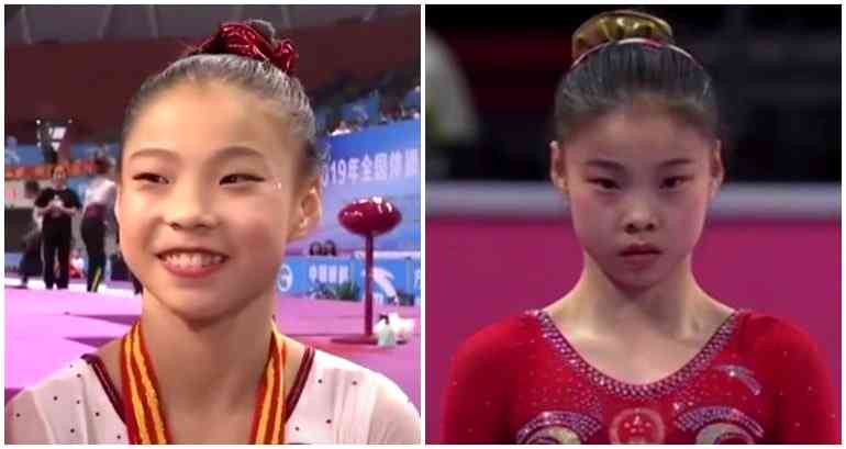 Teen gymnast lands China’s first gold in women’s gymnastics since 2012, defeats her hero Simone Biles