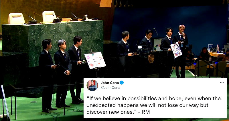 John Cena cements his status as a BTS super ARMY by tweeting quote from RM’s UN speech