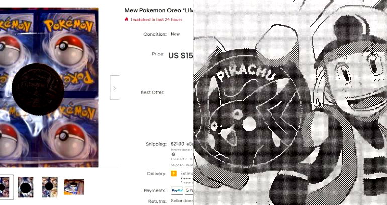 People are listing their Pokémon Oreos on eBay for as much as $15,000